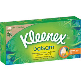 Kleenex Papirlommetørklæder Balsam Box