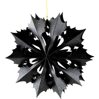 Gothic Deko Stern Schneekristall 30cm