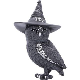 Halloween Eule mit Hexenhut 30cm