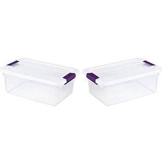 Sterilit 17531712 15-liter Clearview Latch Box 2-pack