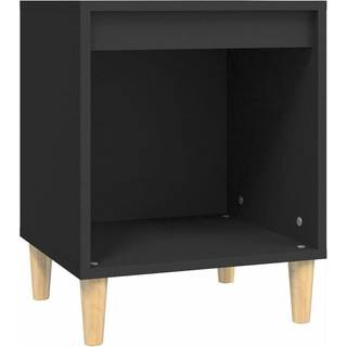 Sengebord 40X35X50 Cm Konstrueret Træ - 1 / Sort