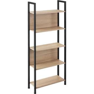 Reol Westport 62x24x165,5cm - Industrielt lyst træ, egetræ Sonoma