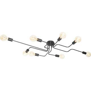 Design loftslampe sort 8-light - Nem