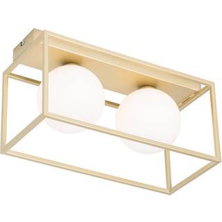 Design loftslampe guld med hvide 2 -lys - Aniek