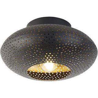Oriental loftslampe sort med guld 25 cm - Radiance
