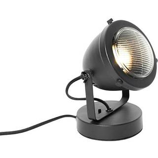 Industriel bordlampe sort 18 cm - Emado