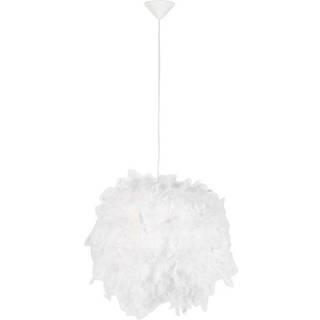 Rustik pendellampe hvid - Feather
