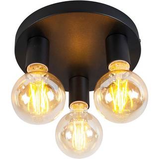 Facil loftlampe, 3 lyskilder, sort