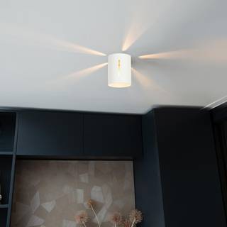 Design loftslampe hvid med lyseffekt - Yana