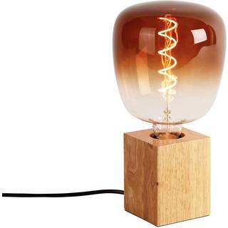 Landlig bordlampe træ natur inkl. LED G140 - Blok
