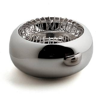 Alessi Spirale stainless steel ashtray - silver - One Size