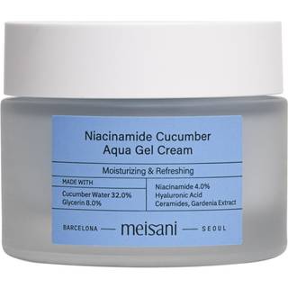 Meisani Ansigtspleje Cream Niacinamide Cucumber Aqua Gel Cream 50 ml (4.280,00 kr / 1 l) - 50 ml
