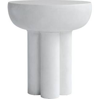 101 Copenhagen Tables And Consoles - 'Crown' table, white, tall in White Fiber concrete