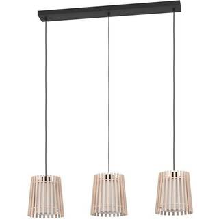 EGLO Fattoria Langbord 3L E27 Sort/Brun/Hvid