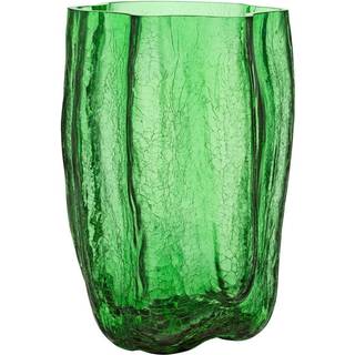 Kosta Boda - Crackle Vase Dark Green 37 cm - Krukker og vaser - Åsa Jungnelius - Grøn