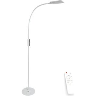PLATINET Dæmpbar LED Gulvlampe med remote - 195 cm - Hvid