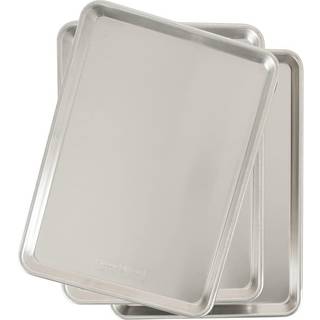 Nordic Ware Natural Aluminium Commercial Baker's Half Sheet (3 Pack) - S?lv