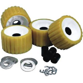 C.E. Smith Ribbed Roller Replacement Kit - 4 Pack - Guld