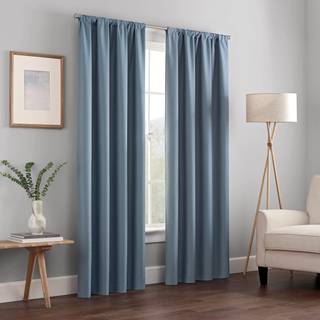 Eclipse Kendall Modern Blackout Thermal Rod Pocket Window Curtain til sovev?relse eller stue (1 panel) 42 """" X 54 """" Skifer