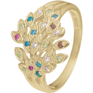 Christina Collect - PEACOCK ring i forgyldt sølv