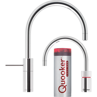Quooker Nordic Round Twintaps inkl. pro3vaq beholder - Rustfri Stål