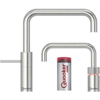 Quooker Nordic Square Twintaps inkl. COMBI+ beholder - Rustfri Stål