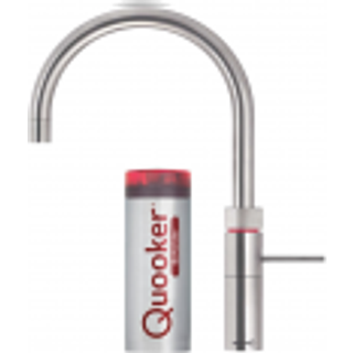 Quooker Fusion Round inkl. COMBI beholder - Rustfri Stål
