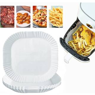 Air Fryer engangspapir med håndtag til frituregryder 100 stk Hvid 20 cm
