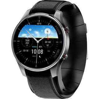 Smartwatch med blodiltnings- og blodtryksmåler Sort
