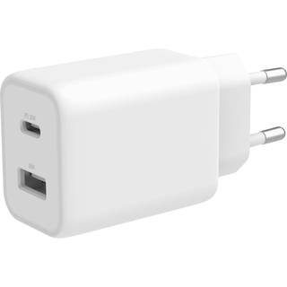 USB wall charger 1x USB-A 18, W 1x USB-C