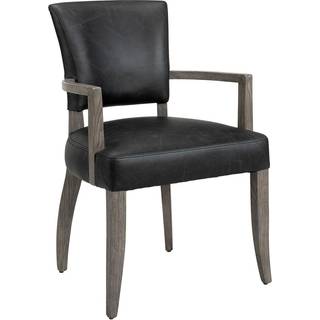 Artwood, Stol/Karmstol Maggie Black Leather Artwood