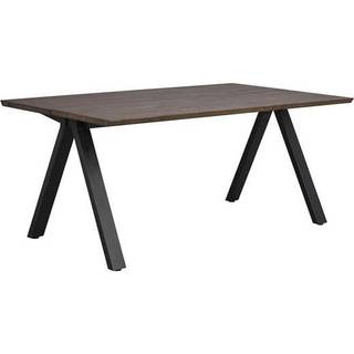 Rowico Carradale spisebord i metal og egetræ 170 x 100 cm - Sort/Brun