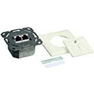 LOGILINK Cat.6 Anschlussdose, 2x RJ45, reinweiss, waagerecht