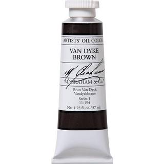 M. Graham Artist Oil Paint Van Dyke Brown Cassell Earth 1.25 oz/37 ml Tube