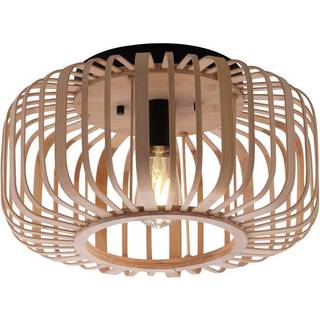 Racoon loftlampe af træ, tykke stivere, Ø 42cm