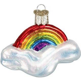 Old World Christmas Ornament: Rainbow Glass Blown Ornaments for Christmas Tree 3 X 3 X 3