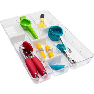 Dial Industries Clear skuffe Organizer med justerbare opdelere