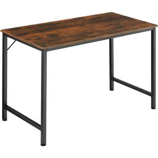 Jenkins skrivebord - Industrielt mørkt træ, rustikt,120 cm