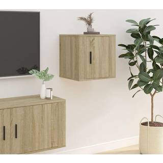 væghængt tv-skab 40x34,5x40 cm sonoma-eg