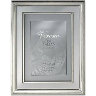 Lawrence rammer s?lvbelagt metal billedramme b?rstet s?lv indre panel 5x7