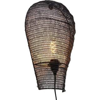 Oriental væglampe sort 45 cm - Nidum