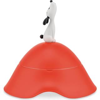 Alessi Accessories - 'Lula' dog bowl in orange 18/10 stainless steel mirror p