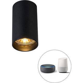 Smart moderne plet sort inkl. WiFi GU10 - Tuba 1