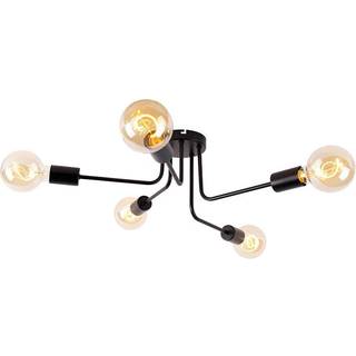 Design loftslampe sort 5-lys - Facile