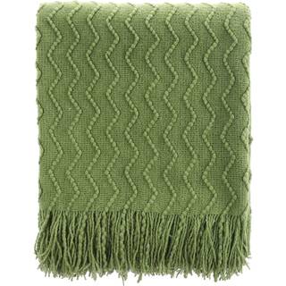 Battilo Home Spring Green kast t?ppe til sofa tekstureret strik kast gr?nne dekorative t?pper og kast til sovesofa udend?rs kast 50 """" x60 """"