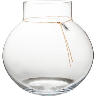 Rund glasvase Ø30 cm.