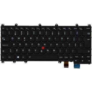 Lenovo Chicony - Bærbar tastatur - til udskiftning - Portugisisk - Sort