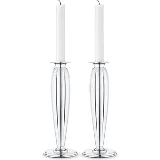 Georg Jensen Legacy Lysestage 235mm 2-pak - Lysestager Rustfrit stål - 3586152