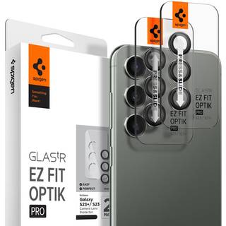 Spigen Glass EZ Fit Optik Pro 2 Pack - black - Samsung Galaxy S23/Galaxy S23+/Galaxy S24