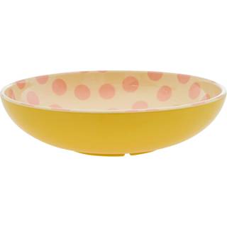 RICE Rice salatskål melamin Ø29,9 cm Pink dots/Yellow